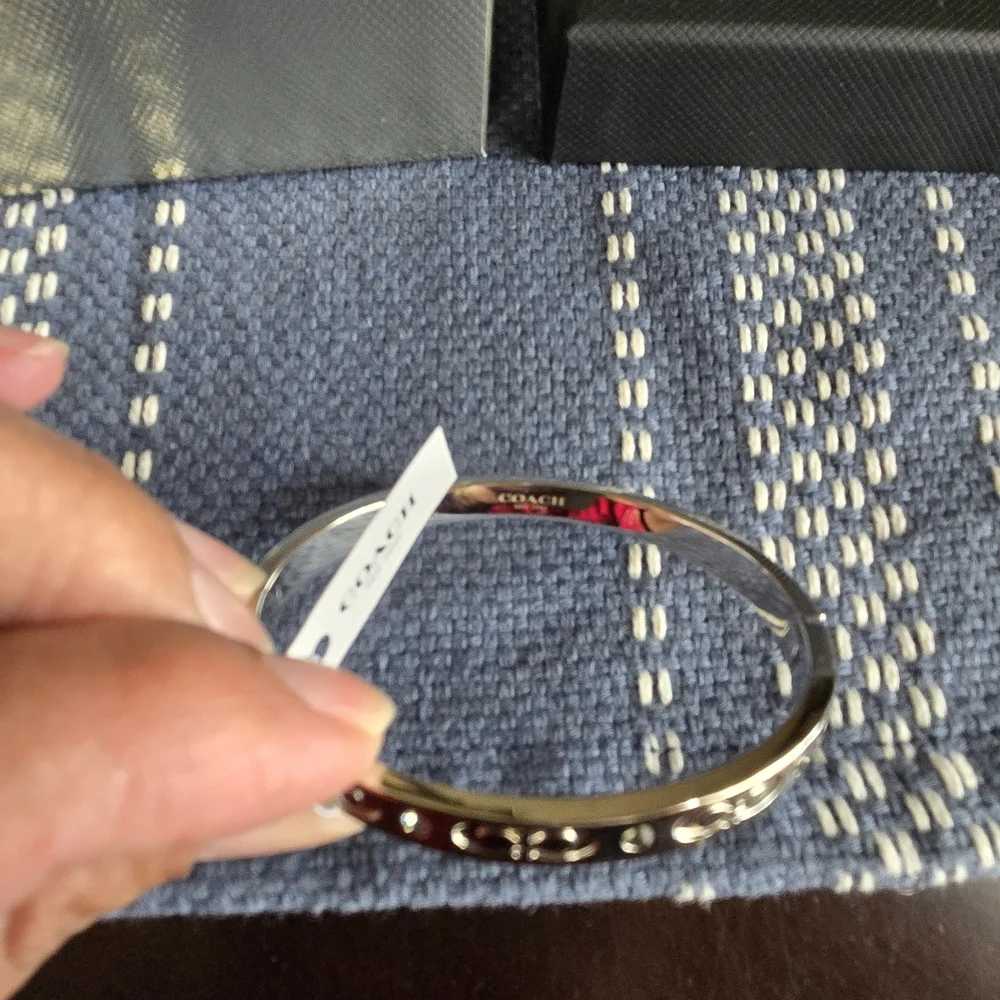 Coach Silver Bangle - Picture 3 of 9
